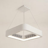 Bladeless Slimline Fan — pendant version, front view