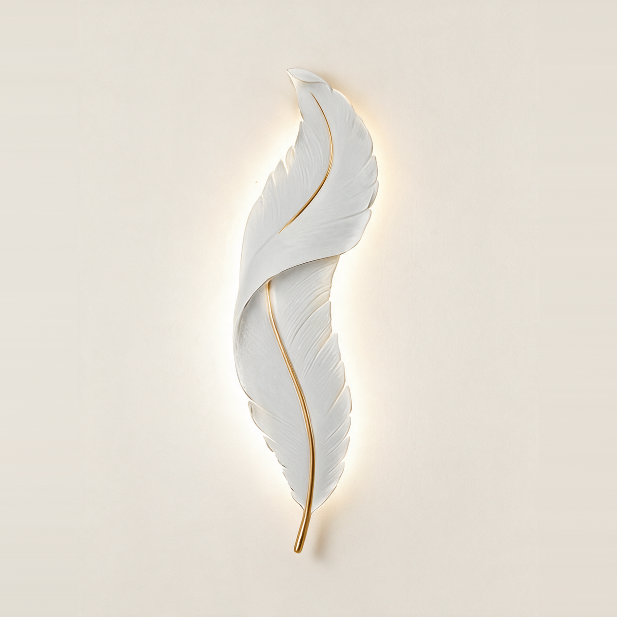 Elegant Feather Wall Light - hero