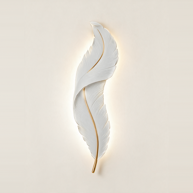 Elegant Feather Wall Light - hero
