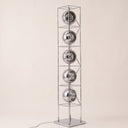 Orbit Bauhaus Floor Lamp — Silver hero, studio