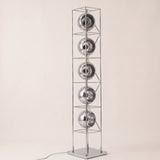 Orbit Bauhaus Floor Lamp — Silver hero, studio