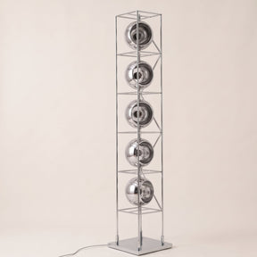 Orbit Bauhaus Floor Lamp — Silver hero, studio