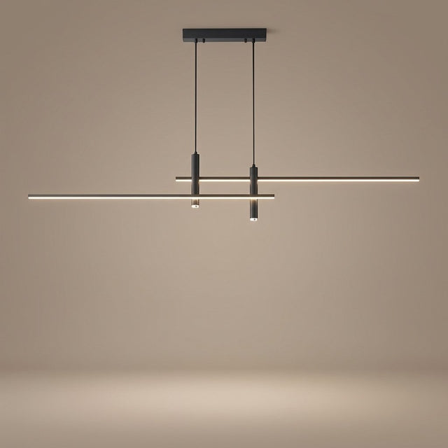 Meridian Strip Pendant — black finish hero