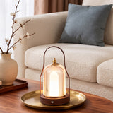 Ember Brass Lantern Lamp — Birdcage, lifestyle scene