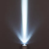 Aperture Beam Spotlight cool white beam effect on a dark wall