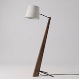 Timber Tilt Floor Lamp — Walnut studio view