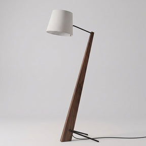 Timber Tilt Floor Lamp — Walnut studio view