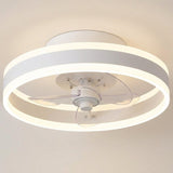 Compact Flush Mount Fan — White finish hero shot