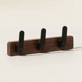 Curved Peg Coat Rack — Walnut, front view