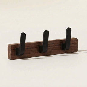 Curved Peg Coat Rack — Walnut, front view