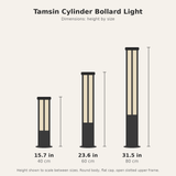 Tamsin Cylinder Bollard Light — dimensions diagram