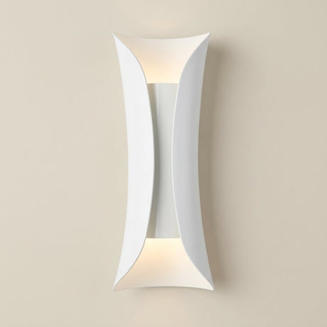 Gilt Leaf Wall Sconce — White