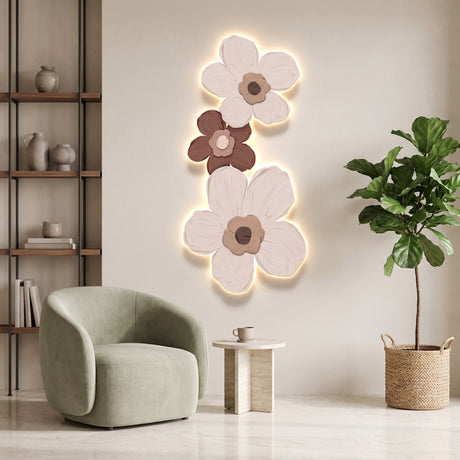 Petal Glow Wall Art — reading corner, Style B