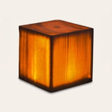 Grove Cube Lamp — Square 3.5" hero, plain off-white background