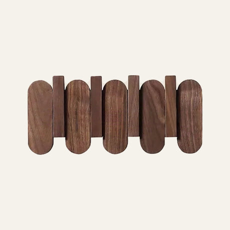 Aspen Slat Coat Rack — Walnut 30.5 cm