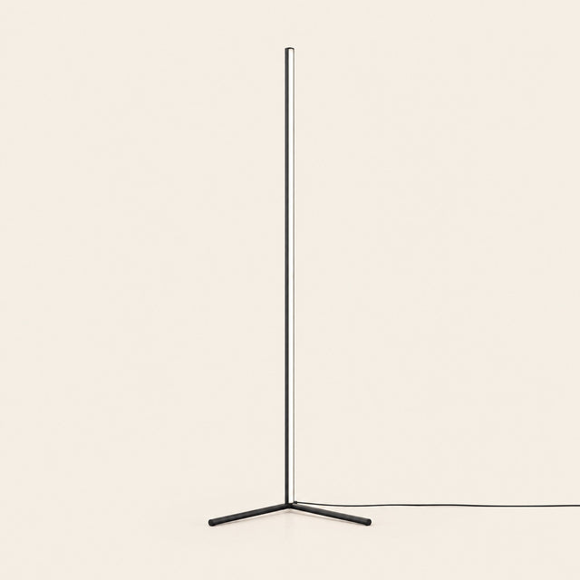 Pulse RGB Floor Lamp — Black hero, studio