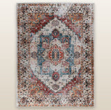Orivala Oriental Style Area Rug — Style B, front view on off-white backdrop