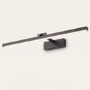 Pivot Vanity Light Bar in black, slim 23.6 in LED mirror light