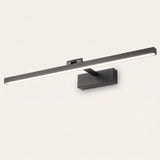 Pivot Vanity Light Bar in black, slim 23.6 in LED mirror light