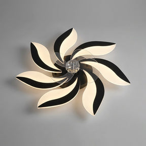 Decorative Ceiling Fan — White Black+White style hero shot