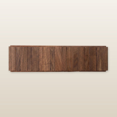 Modern Nordic Walnut Coat Rack — 4-hook length