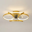 Elegant Flower Ceiling Fan — Gold finish hero shot