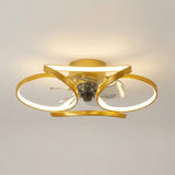 Elegant Flower Ceiling Fan — Gold finish hero shot