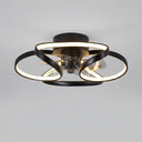 Elegant Flower Ceiling Fan — Black finish hero shot