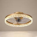 Elegant Retro Ceiling Fan Light - Gold