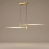 Meridian Strip Pendant — gold finish hero