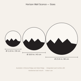 Horizon Wall Sconce — sizes