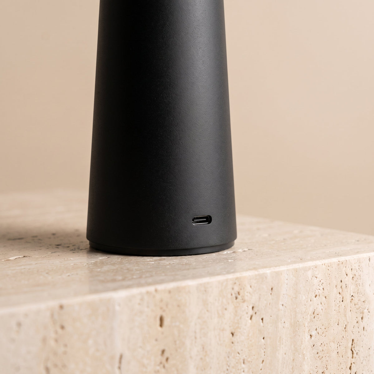 Porcini Table Lamp — USB-C port detail