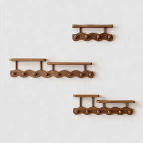 Haven Bamboo Wall Rack - Brown