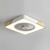Bladeless flush mount ceiling fan - White square finish