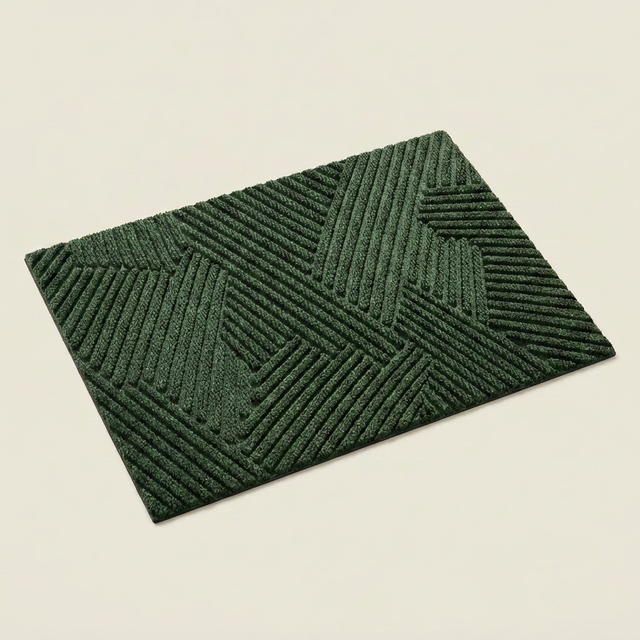 Durable Non-Slip Door Mat - Green clean background hero