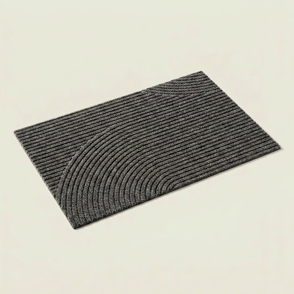 Durable Non-Slip Door Mat - Grey clean background hero