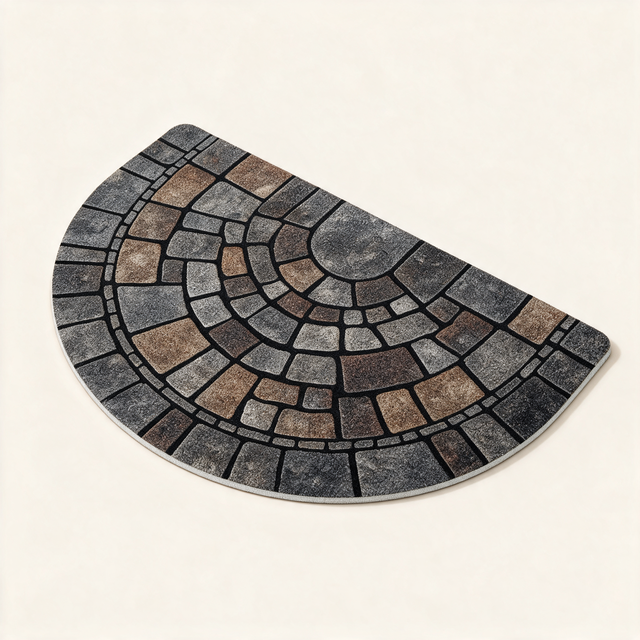 Elegant Mosaic Door Mat - clean background hero