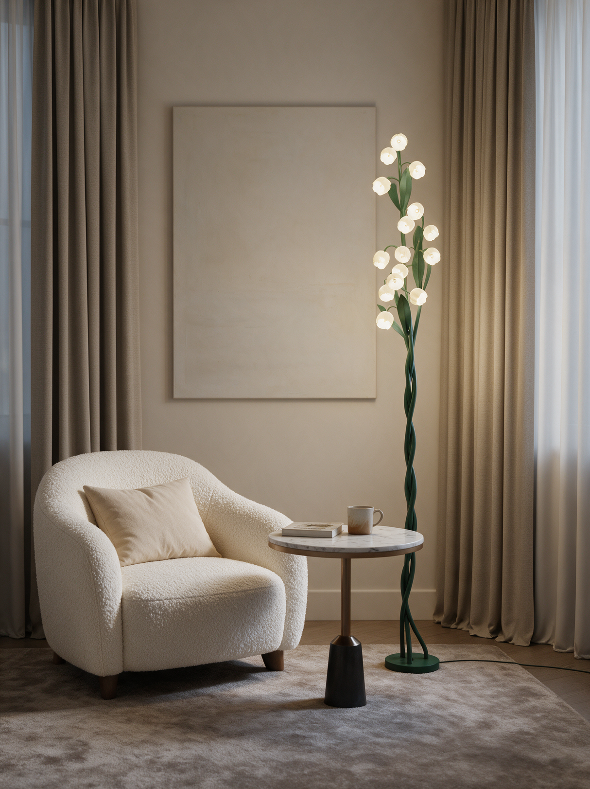 Orchid Stem Floor Lamp — chairs lifestyle