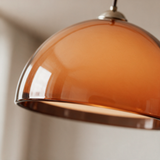 Linden Arc Floor Lamp — dome shade detail