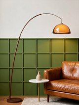 Linden Arc Floor Lamp — lifestyle