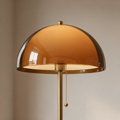 Ember Acrylic Dome Floor Lamp — dome shade detail