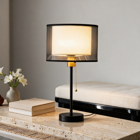 Milan Double-Shade Table Lamp — counter lifestyle