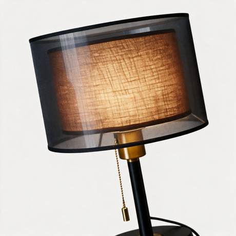 Milan Double-Shade Table Lamp — texture detail