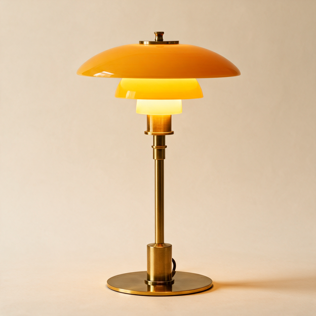 Nordic Glass Table Lamp — Gold/Gold hero