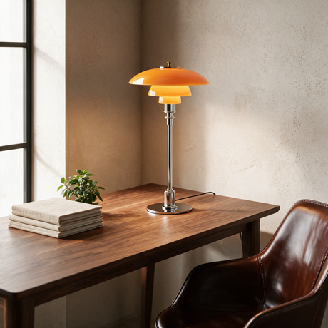 Nordic Glass Table Lamp — desk lifestyle