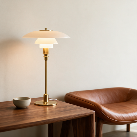 Nordic Glass Table Lamp — table lifestyle