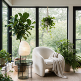 Washi Tripod Table Lamp — sunroom lifestyle