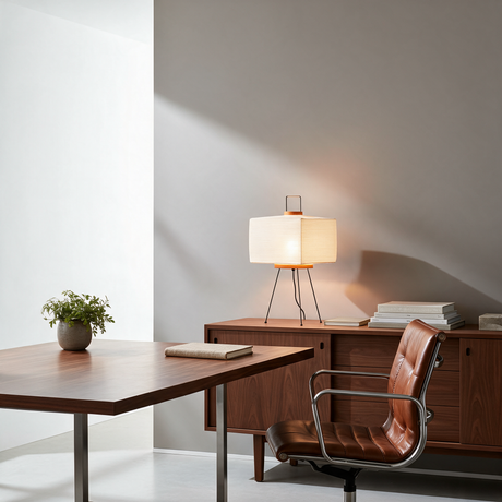 Origami Washi Table Lamp — desk lifestyle