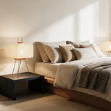 Origami Washi Table Lamp — bedroom lifestyle
