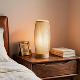 Kyoto Bamboo Table Lamp — nightstand lifestyle